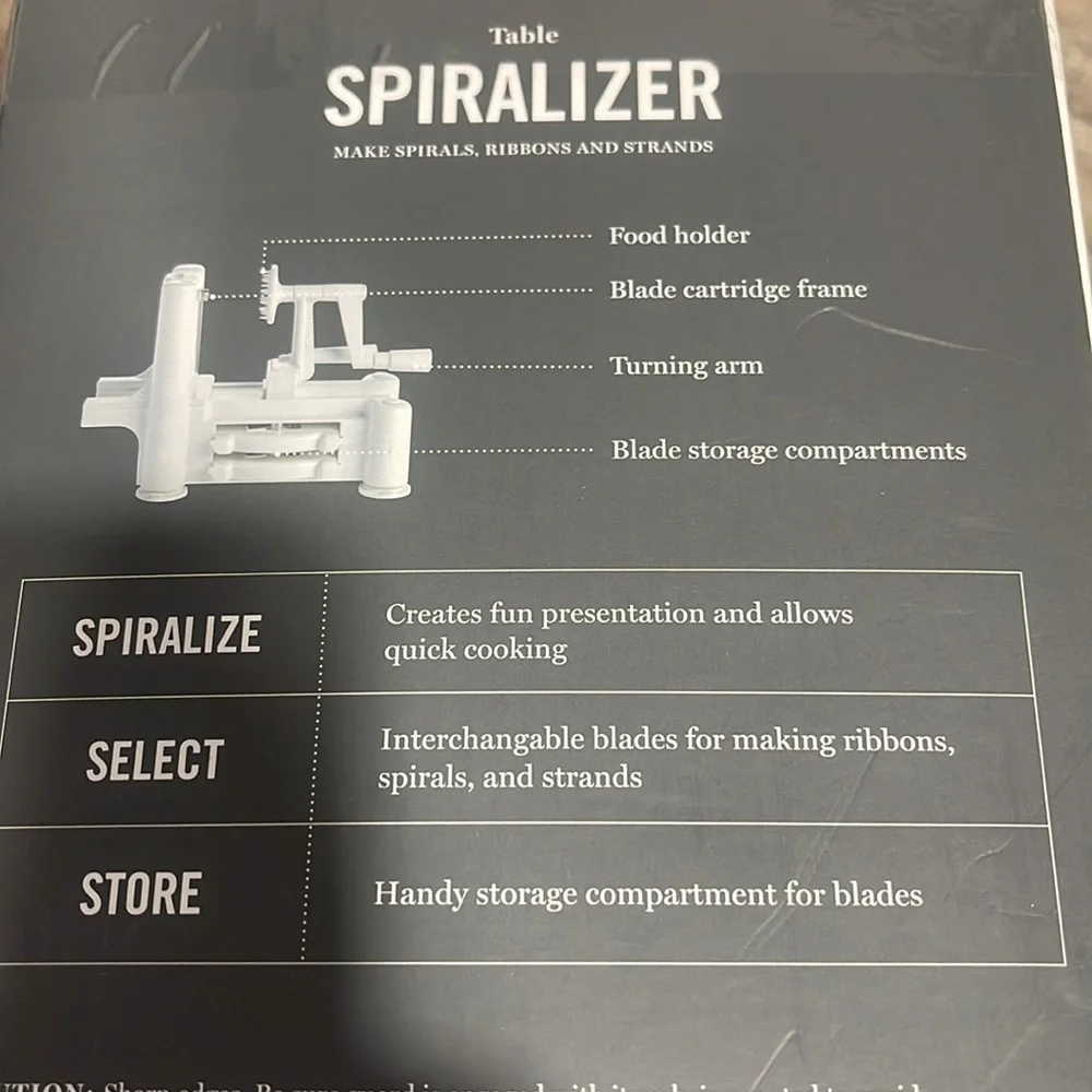 Marta Steward table spiralizer